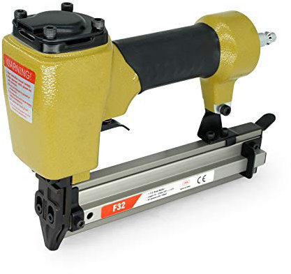 F32 Air Brad Nail Gun, 18G 10-32MM Brad Nails, Pneumatic Finish Nailer for Woodworking, Home Improvement