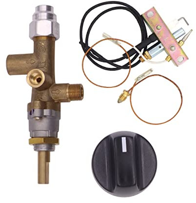 Válvula de seguridad para chimenea de propano con control principal, de latón, calentador de sala de gas, termopar, dispositivo de seguridad, kit de montaje de componentes de encendido