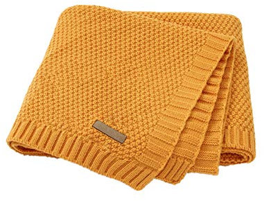 Odot Babydecke Mädchen Jungen, Babydecken 80 x 100 cm Strickdecke Weich und Atmungsaktiv, Kuscheldecke für Badetuch, Kinderdecke Neugeborene Geschenke