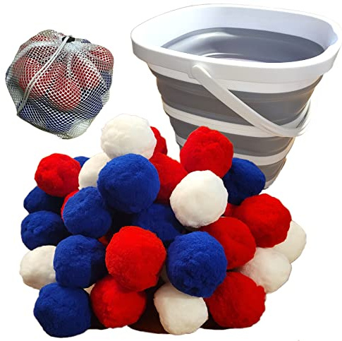 Mega Water Balls Instant Water Fight Kit - 42 Reusable Water Balloon XL 3 Splash Soaker Bombs w/Collapsing 10L Bucket & Mesh Bag | Outdoor Water Toys Game Activity for Summer Yard, Pool, Lawn, Beach