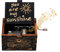 SacJkt Wooden Music Box - Hand Crank 'You Are My Sunshine' Theme. 18 Note Mechanism Antique Carved Musical Box, Personalised Gift For Kids, Friends(Black)