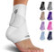 Sleeve Stars Ankle Brace for Women & Men, Ankle Wrap for Sprain, Compression Sleeve for Plantar Fasciitis Relief, Easy Customizable Support: w/Removable Strap (Single/White)