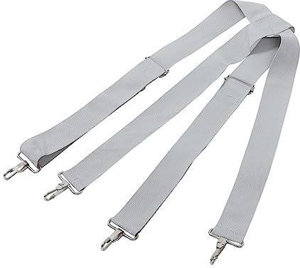 Verstellbarer Trommelgurt mit Doppelschultergurt für Bassdrum Snare Drum | Breites 5-CM Polyesterband, Robuste Metallhaken, Sicherer Halt, Tragbar, Bequeme Länge, Passend für Schlaginstrumente