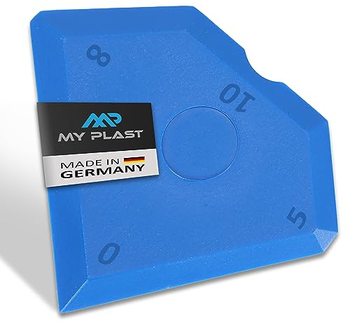 My Plast Fugen-Glätter – professioneller Fugen-Spachtel für Silikon, Silikonfugen und Acrylfugen, Abzieher für perfekte Fugen, Fugenglätter (Glätter Nr. 2 blau - 15 Stück)