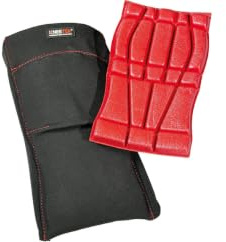 Kneetek Knieschoner PROTEK SlideOn Gr. XL, superleicht, Set mit ErgoPad | Für kurze und schmal geschnittene Hosen ohne Knietaschen: dehnbare Polyamid-Front, austauschbares Polster, 330/210/10 mm