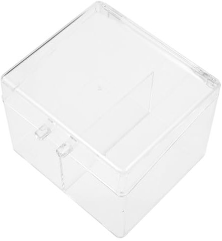 NUOBESTY Aufbewahrungsbox für Karten Visitenkartenbox mit Acryl-Organizer praktischer Visitenkartenhalter Basis für Visitenkarten Sport Aufbewahrungskiste Veranstalter Visitenkartenetui