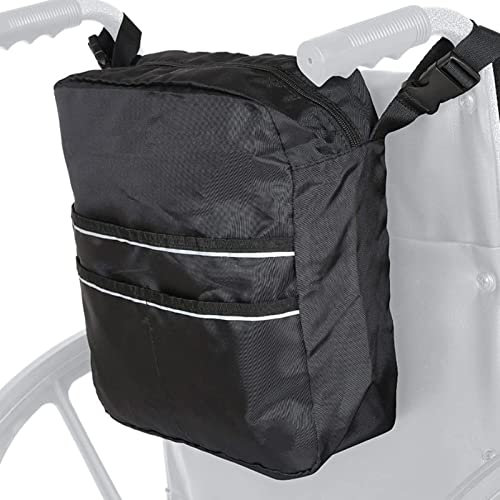 Mochila para silla de ruedas, bolsa de accesorios para andadores, bolsa multifunción para silla de ruedas, bolsa de accesorios para silla de ruedas eléctrica, bolsa de almacenamiento plegable para