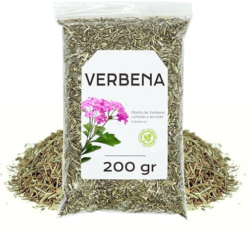 Verbena Infusión Hojas 200g | Con Propiedades Digestivas y Relajantes, Destaca por su Sabor Suave y su Agradable Aroma Herbal con Notas Cítricas