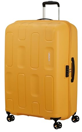 American Tourister Ellipso - Hartschalenkoffer Groß 79 cm, Leichter Reisekoffer mit 4 Rollen, TSA-Schloss, Check-in-Koffer 104L - 3.80 KG - Gelb (Banana Cream)