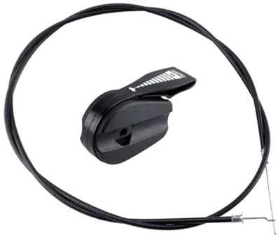 MICFENY Cable del acelerador para cortacésped de 65 pulgadas con interruptores de control, palancas, juego de manijas para cortacésped eléctrico, piezas universales