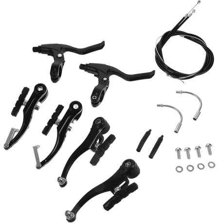 Kisangel Bremssattel Set aus Leichter Kompakter Mountainbike Bremsensatz mit Hoher Bremskraft Geräuscharm Wetterfest Geeignet als Kompletter Fahrradbremsen Ersatzteil für Rennrad und