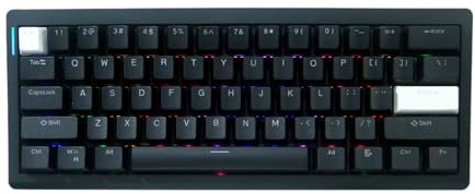 Guaber Clavier Mécanique sans Fil 75% avec Structure De Joint Léger 5.0 2 4 GHz/USB Claviers De Jeu Connexion USB C Clavier Mécanique