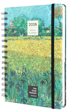 Kalender 2026 Buchkalender Terminplaner 2026 A5 Van Gogh Museum by Grupo Erik - Jahreskalender mit Wochenplaner - Terminkalender 2026 A5 - Offizieller Van Gogh Museum Merch Geschenke