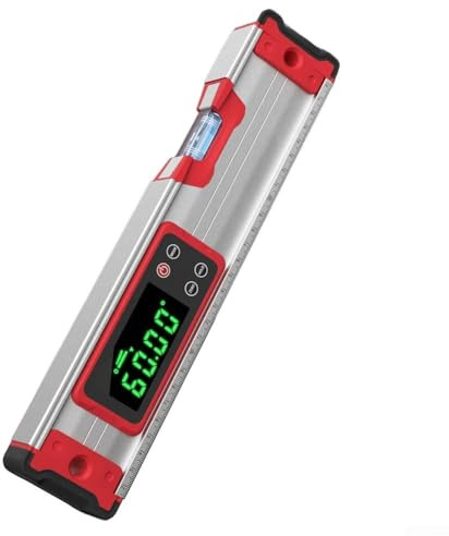 Elektronische digitale Wasserwaage, benutzerfreundliche Aluminium-Legierung, digitale Wasserwaage mit magnetischer Unterseite für verbesserte Messung (400 mm)