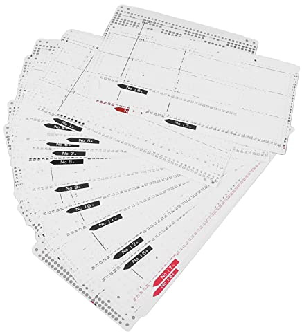 OVAQUIXI Strickmaschinen-Lochkarte, Weiches, Langlebiges Zubehör für KH860, KH868, KH891, KH892, KH893 [20 Muster]