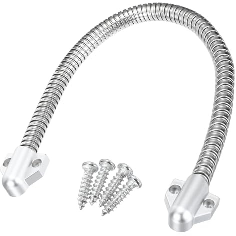 QUARKZMAN Gaine Souple De Protection pour Câbles De Porte Bouclée Conduit Blindé pour Câbles Gaine De Protection pour Câbles De Transfert D'énergie avec Extrémités 400mm x 11.2mm Blanc