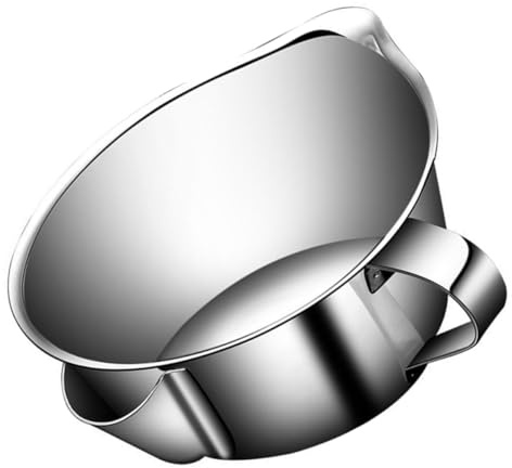 BESPORTBLE Bol Filtre à Graisse Huile en Acier Inoxydable 250 Ml Séparateur d'Huile Graisse pour Soupe Passoire Multifonctionnelle Cuisine Bol de Filtration D’Huile avec Bec Verseur