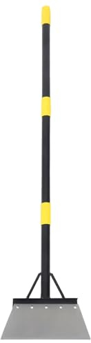 Didiseaon Pelle Plate de Jardin Multifonction en Métal Robuste Manche Réglable 127 CM – Grattoir à Neige et Glace Outil à Racler Le Sol et Désherber pour Bordures de Pelouse et Entretien