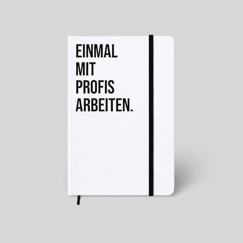 candle guy Notizbuch mit Spruch | Einmal mit Profis arbeiten