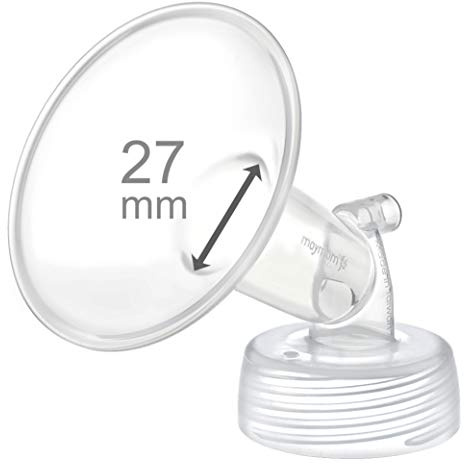 Maymom Wide Neck Pump Part Compatible with Spectra S1/S2 Pumps; Incl Wide Mouth Flange; Not Original Spectra Flange; Replaces Shield (27 mm)