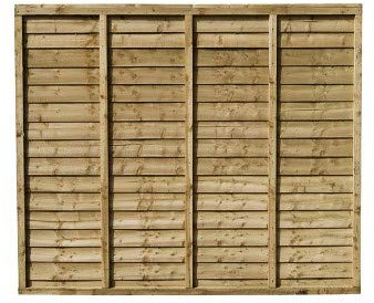 Total Sheds 6x5 (1.83m x 1.52m) 6ft x 5ft Waney Larch Overlap Fence Panels