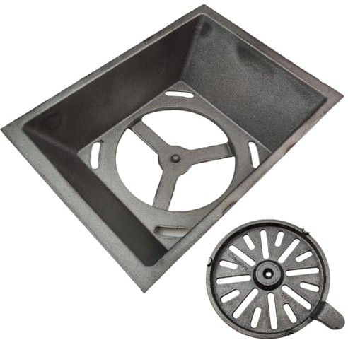 Support de grille pour poêles à cheminée Modena 2.0 de Conforto - fonte - dimensions d'encastrement parfaitement adaptées