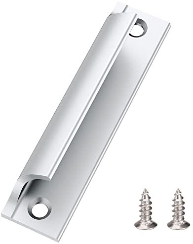 Catelves Türgriff Balkontür Außen, Balkontürgriff Außen,Türgriff Terrassentür Außen,Terassentürgriff,Terrassentür Griff für Türen und Fenster,Schubladen,Schranktüren usw. (Silber)