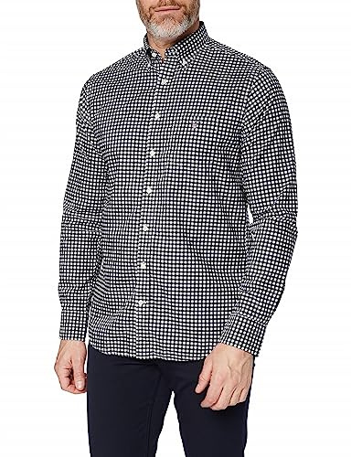 GANT Slim Poplin skjorta för män, svart, 3XL