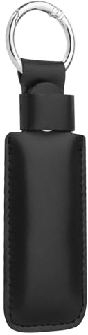 CaSZLUTION Microfiber Leather USB Flash Drive Case - Anti Lost USB Flash Drive Holder Protective Cover with Keychain, Small Portable Storage Carrying Case for USB Flash Drive (1PC, Black)