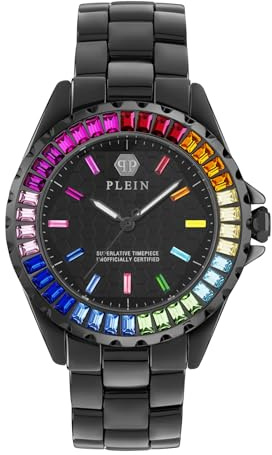 Philipp Plein Damen Uhr Analog Quarz Keramik Plein Heaven PWPPA0424