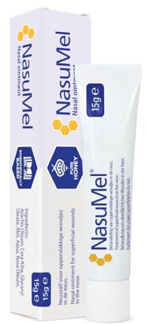NasuMel Nasensalbe – Honigsalbe – Wunden und Krusten in der Nase – Gereizte Nasenschleimhaut – 15 Gramm