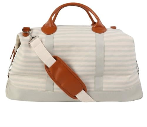 Reise Kleidersack Reisetasche Reisetaschen Mit Reißverschluss, Canvas-Tasche, Weekender-Übernachtungstasche Für Damen, Handgepäck-Seesack Handgepäck-Kleidersack Kleidersäcke für Reisen (Color : C, S