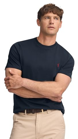 Polo Club Maglietta Basic Blu Cotone con Logo Ricamato Uomo - T-Shirt for Men