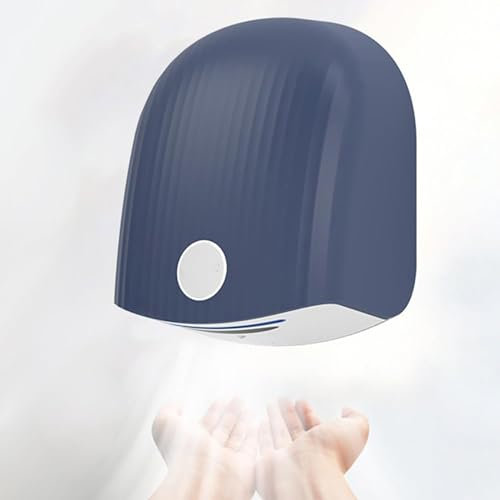 JDSHFEN Asciugamani Elettrico 1200W Asciugamani a induzione Intelligente Asciugamani Automatico Commerciale con sensore Asciugamani a Parete e Silenzioso per Centri,Blu