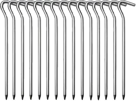 15 Stück Zeltheringe, 15cm Heringe Camping, Zeltheringe Sturmsicher, Zelthaken Heringe, Bodenanker Für Zeltbefestigung, Für Bergsteigen, Angeln, Abenteuer, Picknick Zelt Stabilität