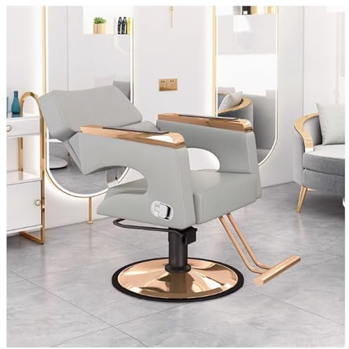 Friseurstuhl Friseursessel 360° Drehbar Frisörstuhl Barberstuhl Höhenverstellbarer Barbersessel Hydraulischer Bedienungsstuhl Friseurbedarf Friseureinrichtung,E
