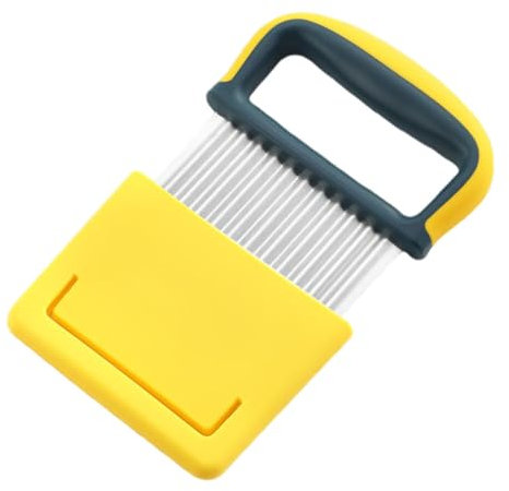 Garneck 1 Cortador De Acero Inoxidable Ondulado Para Verduras Cortador De Patatas De Descorazonadores De Patatas Fritas Tipo Onda