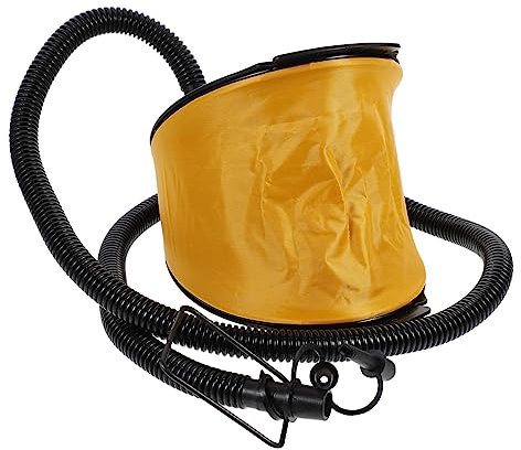 MERRYHAPY Blasebalg Fußpumpe Für Luftmatratzen Adapter Fußbetriebene Luftpumpe Tragbar Schnell Aufblasbar Deflatierbar Für Camping Kajak Yoga Ball Pool
