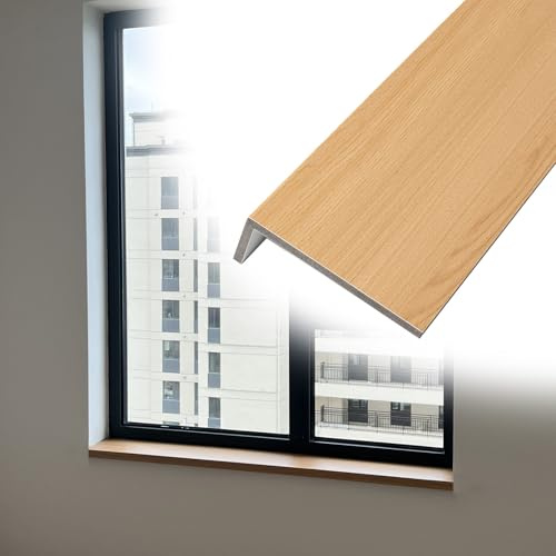 Copertura per davanzale della finestra a forma di L, misura personalizzata, ricambio per finestra a bovindo, copertura decorativa per rivestimento del davanzale della finestra con finitura in