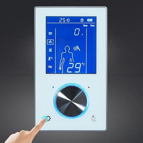 COYEUX Controller della Doccia della valvola Digitale, Display del termostato di Controllo Touch -Screen LED, 3 Modi, con manopola di Regolazione