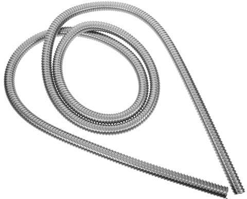 CLISPEED 3m Protezione Acciaio Inossidabile Per Cavi e Tubazioni Guaina Filettata Flessibile Da Metri Per Ufficio e Settori Industriali