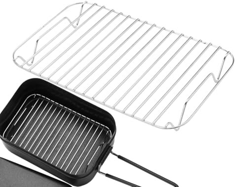 Griglia di raffreddamento per torte - Griglia di raffreddamento in acciaio inox | Griglia per torte impilabile salvaspazio pieghevole | Gadget da cucina in acciaio inox, accessori portatili per la