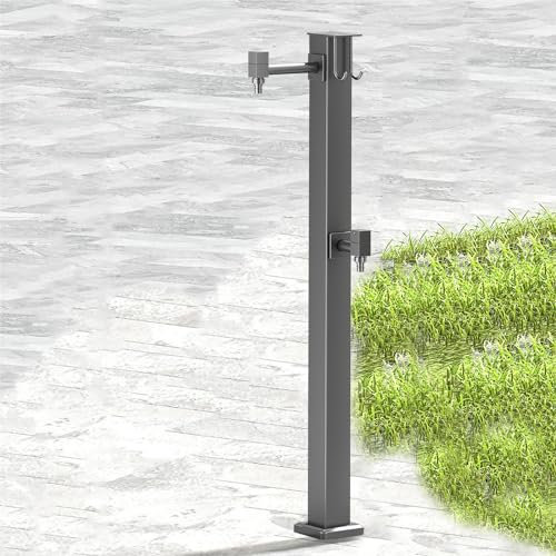 Fuente De Columna De Agua Para Jardín Independiente, Columnas De Agua Para Exterior, Grifos De Suelo, Soporte Para Manguera Con Grifo, Columna De Grifo De Agua Para Patio Anticongelante Y Antioxidante