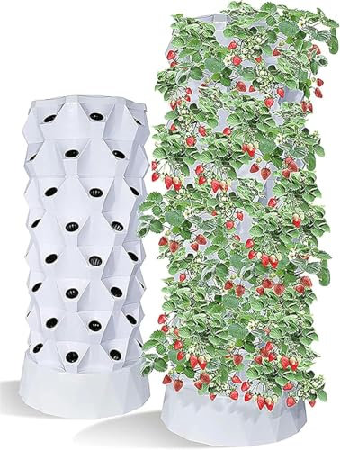 WaiDXn Aeroponico Pineapple Tower - Coltivatore Verticale Senza Terra for ortaggi e Fragole(8 Layers)