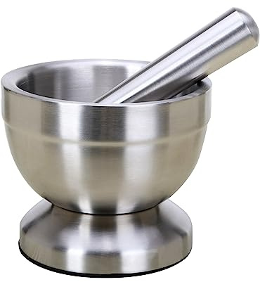 Garlic Grinder Metal Mortar Stainless Steel Salt Breast Pestle Pestle Pest Bowl Garlic Press Pepper Grinder Pot Crusher Pouch Small Bag Electric Grinder Cleaner Automatic Fine