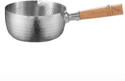Olla de cocina de acero inoxidable 304 perfecta para uso por inducción, vaporización, ebullición y fácil limpieza (20 cm sin tapa)