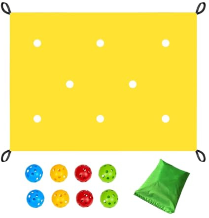 Lernspaß Teambuilding-Spiele – Polyester, wasserdichte Beschichtungstüllen, Gruppenübungsset mit 8 hohlen Bällen für Teamwork & Zusammenarbeit, Indoor- und Outdoor-Aktivitäten für Schule,