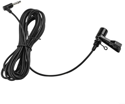 Car Microphone, 3.5mm 300CM Unidirectional for Android Navigation Systems High Sensitivity Low Noise Reception Clear Voice Transmission for Car Radio Head Units