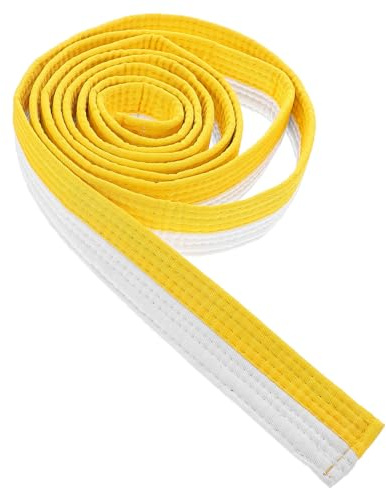 YARNOW Ceinture de Karaté et Judo Blanche 280 Cm Réglable en Coton Doux pour Arts Martiaux Taekwondo, Jujitsu, Aïkido et Tai-chi Équipement D'entraînement Polyvalent et Uniforme de Grade