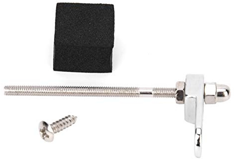 Naroote Soporte de Montaje para Golpeador de Guitarra Mandolina, Mano de Obra Duradera para Accesorios de Guitarra Mandolina, Bloque EVA de Aleación de Plata para Amantes de la Música